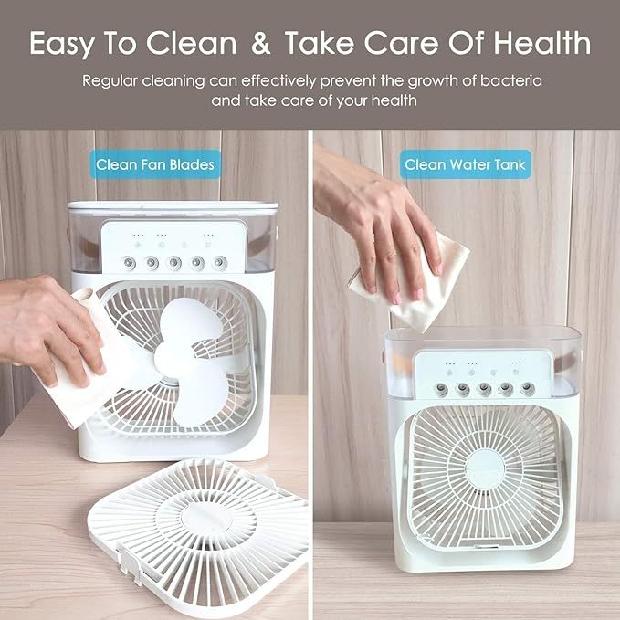 Portable Air Conditioner Fan, 3 Wind Speeds & 3 Spray Modes