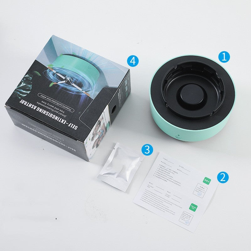 Portable Smoke-Removing Air Purifier Ashtray for Cars