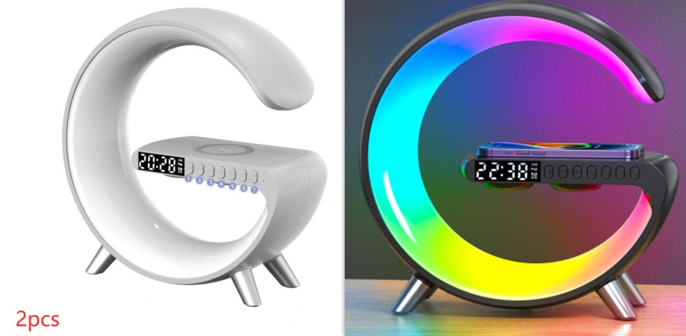 Smart LED Lamp with Bluetooth Speaker and Wireless Charger