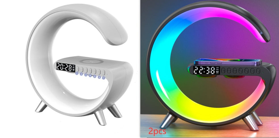 Smart LED Lamp with Bluetooth Speaker and Wireless Charger