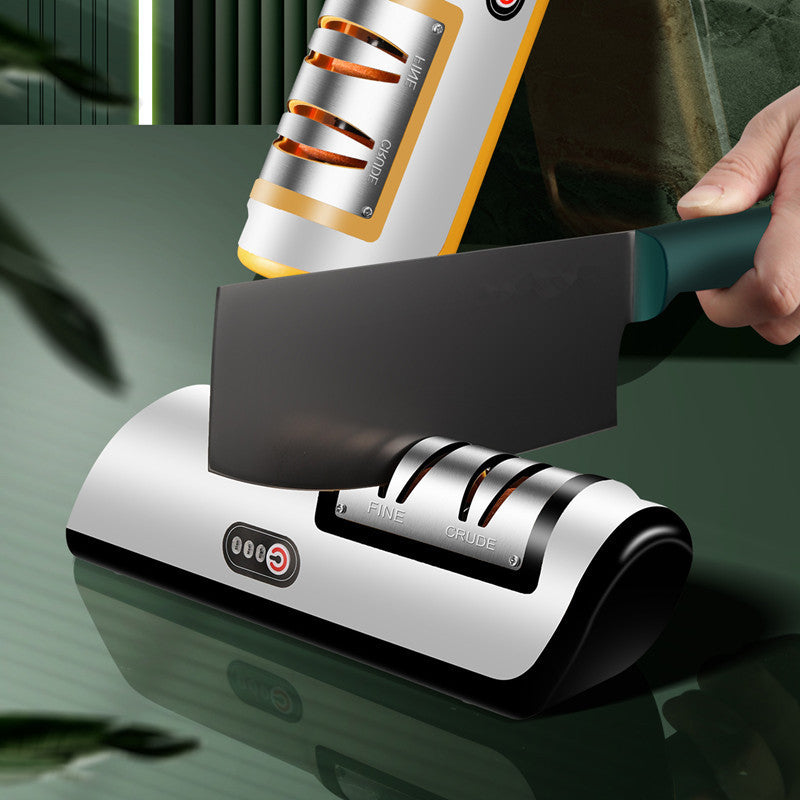 USB Rechargeable Electric Knife Sharpener: Fast, Automatic, and Adjustable for Knives, Scissors, and More