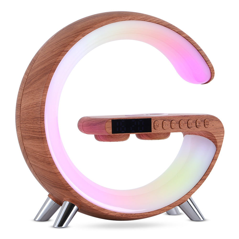 Smart LED Lamp with Bluetooth Speaker and Wireless Charger