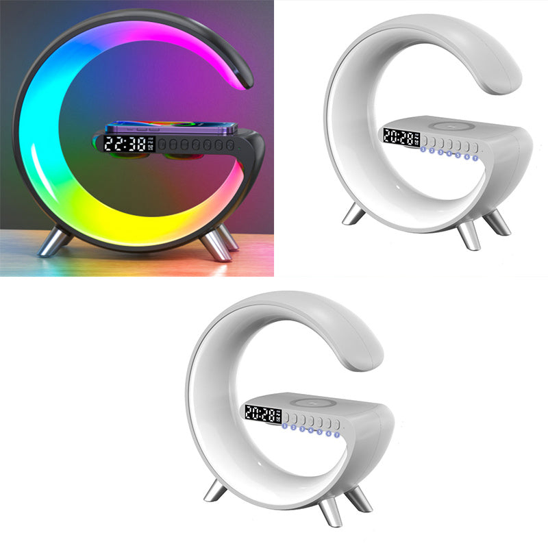 Smart LED Lamp with Bluetooth Speaker and Wireless Charger