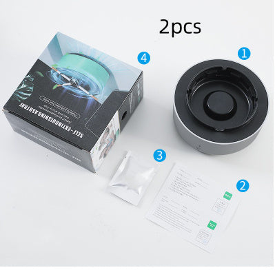 Portable Smoke-Removing Air Purifier Ashtray for Cars