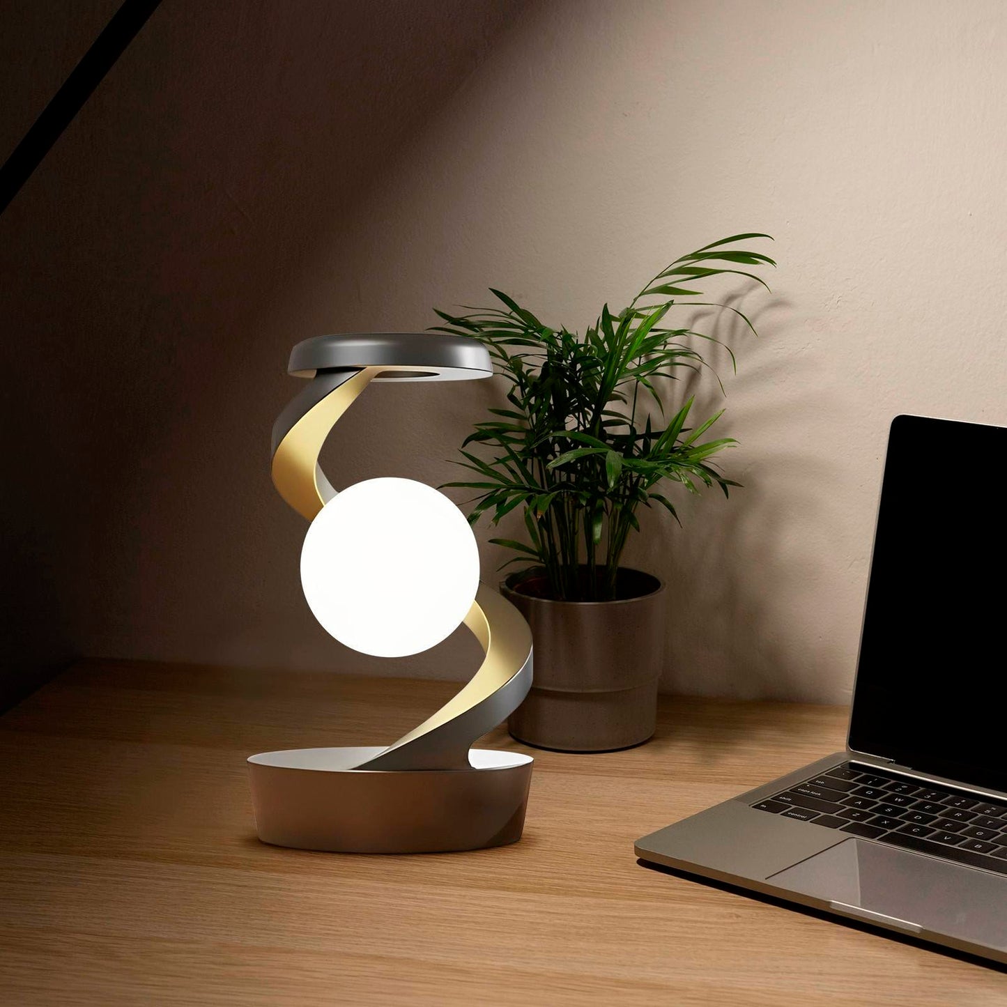 Rotating Desk Lamp With Phone Wireless Charging