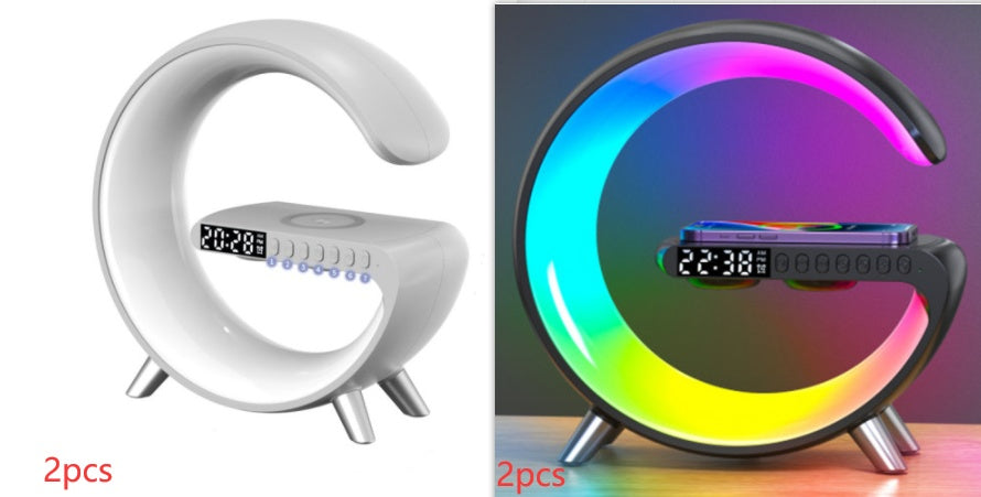 Smart LED Lamp with Bluetooth Speaker and Wireless Charger