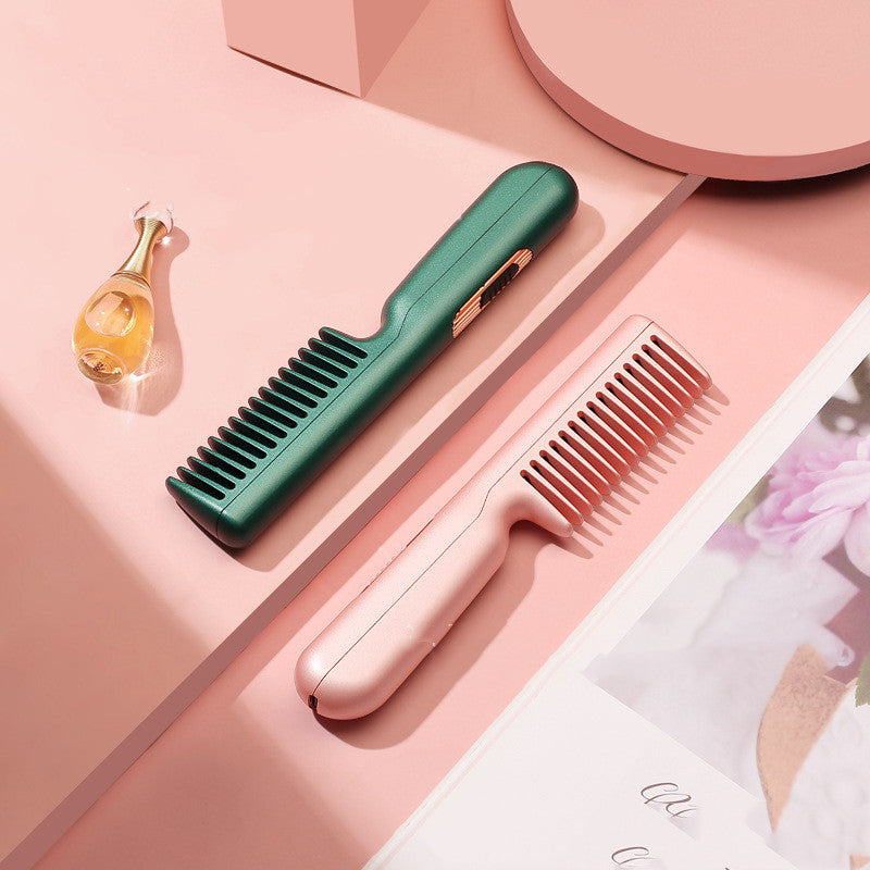 2-in-1 Wireless Hair Comb: Portable USB Charging,